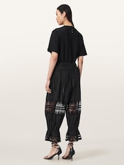 AllSaints Black Solene Trousers - Image 5 of 6