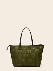 Orla Kiely Chrissy Green 100% Cotton Tote Bag - Image 1 of 4