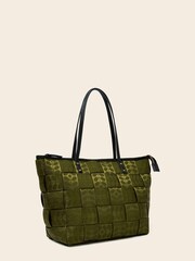 Orla Kiely Chrissy Green 100% Cotton Tote Bag - Image 3 of 4