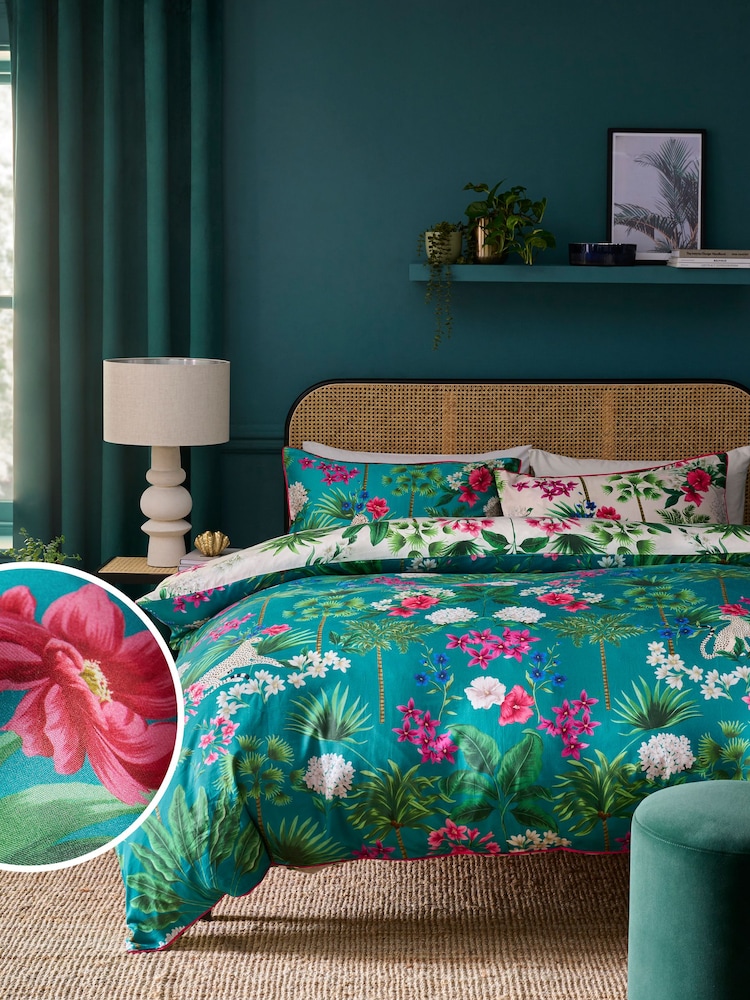 Safari 200 Thread Count 100% Cotton Sateen Duvet Cover and Pillowcase Set - Изображение 1 из 10
