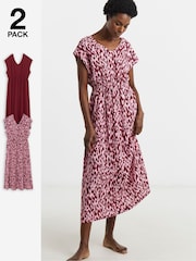 JD Williams Animal Nighties 2 Pack - Image 1 of 4