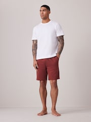 Stone/Orange 100% Cotton Lightweight Joggers Shorts 2 Pack - Image 2 of 14