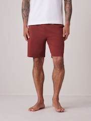 Stone/Orange 100% Cotton Lightweight Joggers Shorts 2 Pack - Image 3 of 14