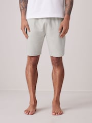 Stone/Orange 100% Cotton Lightweight Joggers Shorts 2 Pack - Image 6 of 14