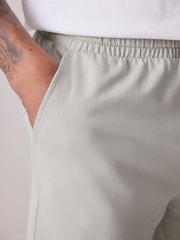 Stone/Orange 100% Cotton Lightweight Joggers Shorts 2 Pack - Image 8 of 14