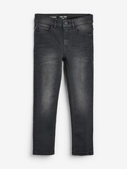 Grey Denim Super Skinny Fit Cotton Rich Stretch Jeans (3-16yrs) - Image 1 of 2