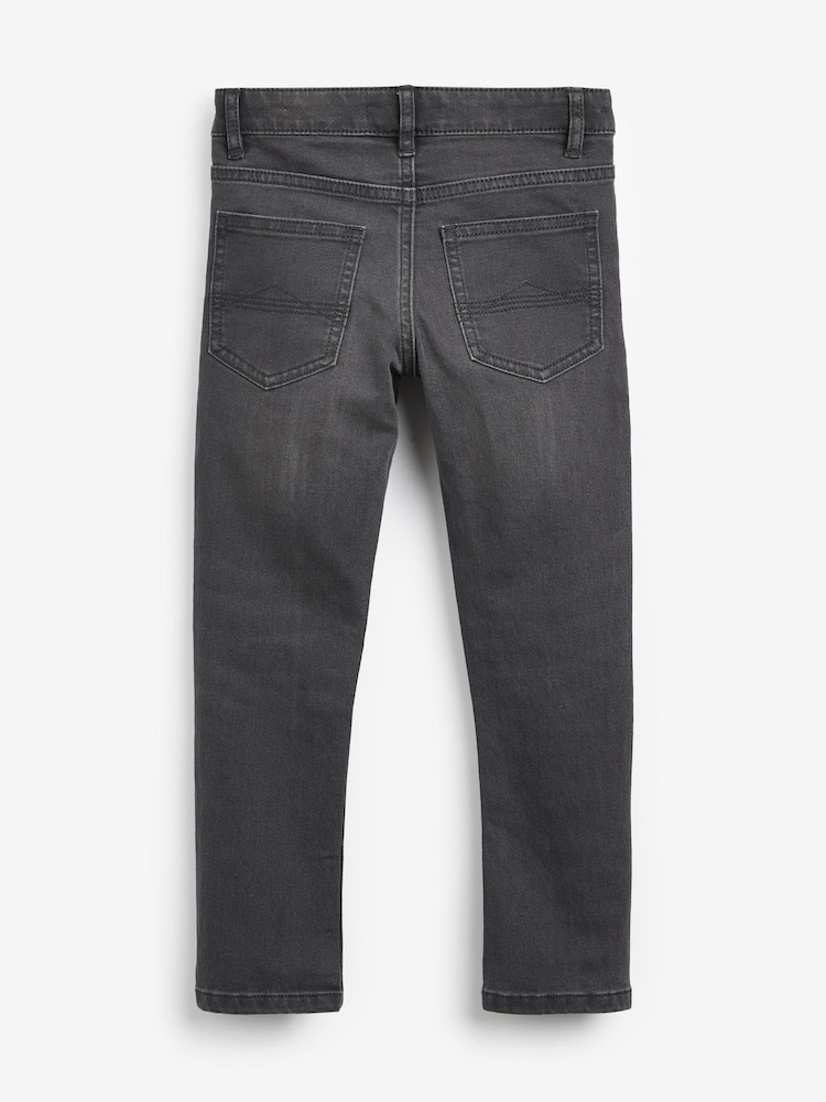Grey Denim Super Skinny Fit Cotton Rich Stretch Jeans (3-16yrs) - Image 2 of 2