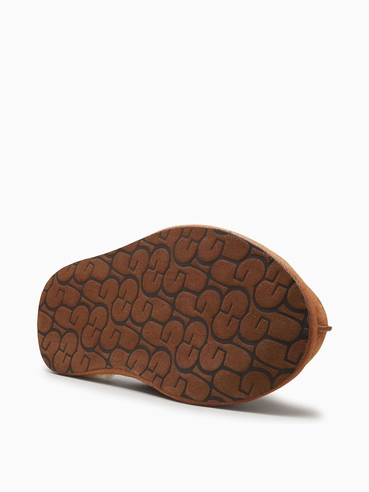 UGG Chestnut Brown Faux Fur Lined Scuff Slippers - Image 5 of 5