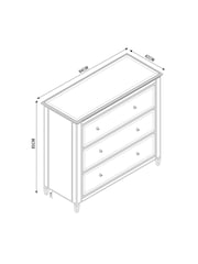 Mirror Fleur 3 Drawer Chest of Drawers - Image 3 of 8
