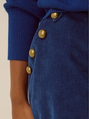 Monsoon Blue Lucy Corduroy Wide Leg Trousers - Image 2 of 4