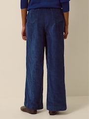 Monsoon Blue Lucy Corduroy Wide Leg Trousers - Image 3 of 4