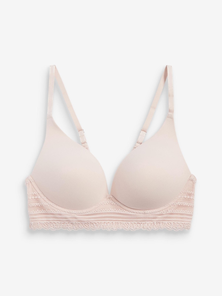 Pink Light Pad Non Wire Lounge Bra - Image 2 of 2