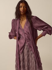 Monsoon Pink Pussybow Blouse - Image 1 of 4