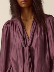 Monsoon Pink Pussybow Blouse - Image 3 of 4