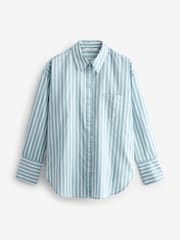 Light Blue/White Stripe Oversized Shirt - Image 5 of 6