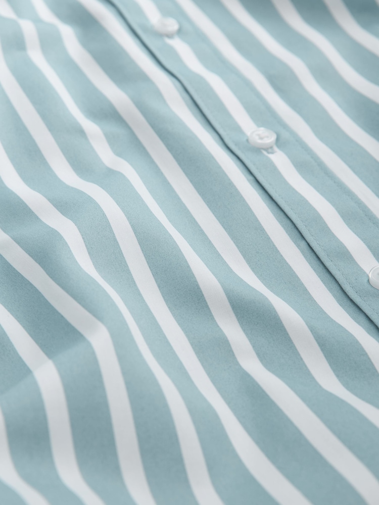 Light Blue/White Stripe Oversized Shirt - Image 6 of 6