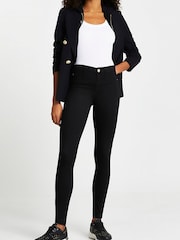 River Island Black Molly Mid Rise Skinny Jean - Image 3 of 5