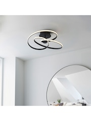 Gallery Home Black Delta Ceiling Flush Fitting Light - Image 1 of 7