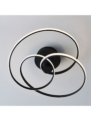 Gallery Home Black Delta Ceiling Flush Fitting Light - Image 3 of 7