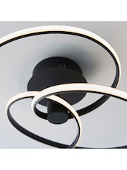 Gallery Home Black Delta Ceiling Flush Fitting Light - Image 4 of 7