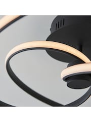 Gallery Home Black Delta Ceiling Flush Fitting Light - Image 5 of 7