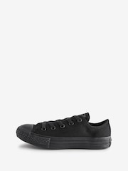 Converse Black Chuck Taylor All Star Ox Junior Trainers - Image 2 of 9