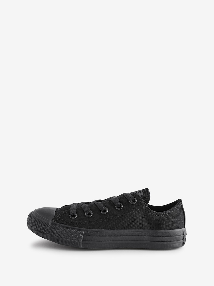 Converse Black Chuck Taylor All Star Ox Junior Trainers - Image 2 of 9