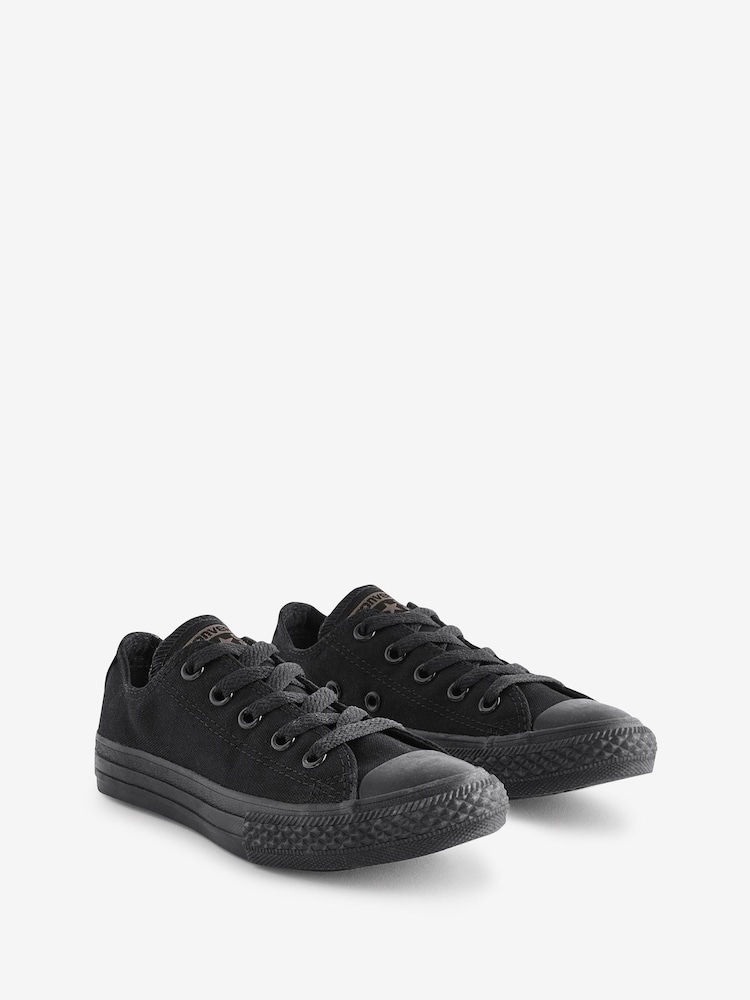 Converse Black Chuck Taylor All Star Ox Junior Trainers - Image 3 of 9