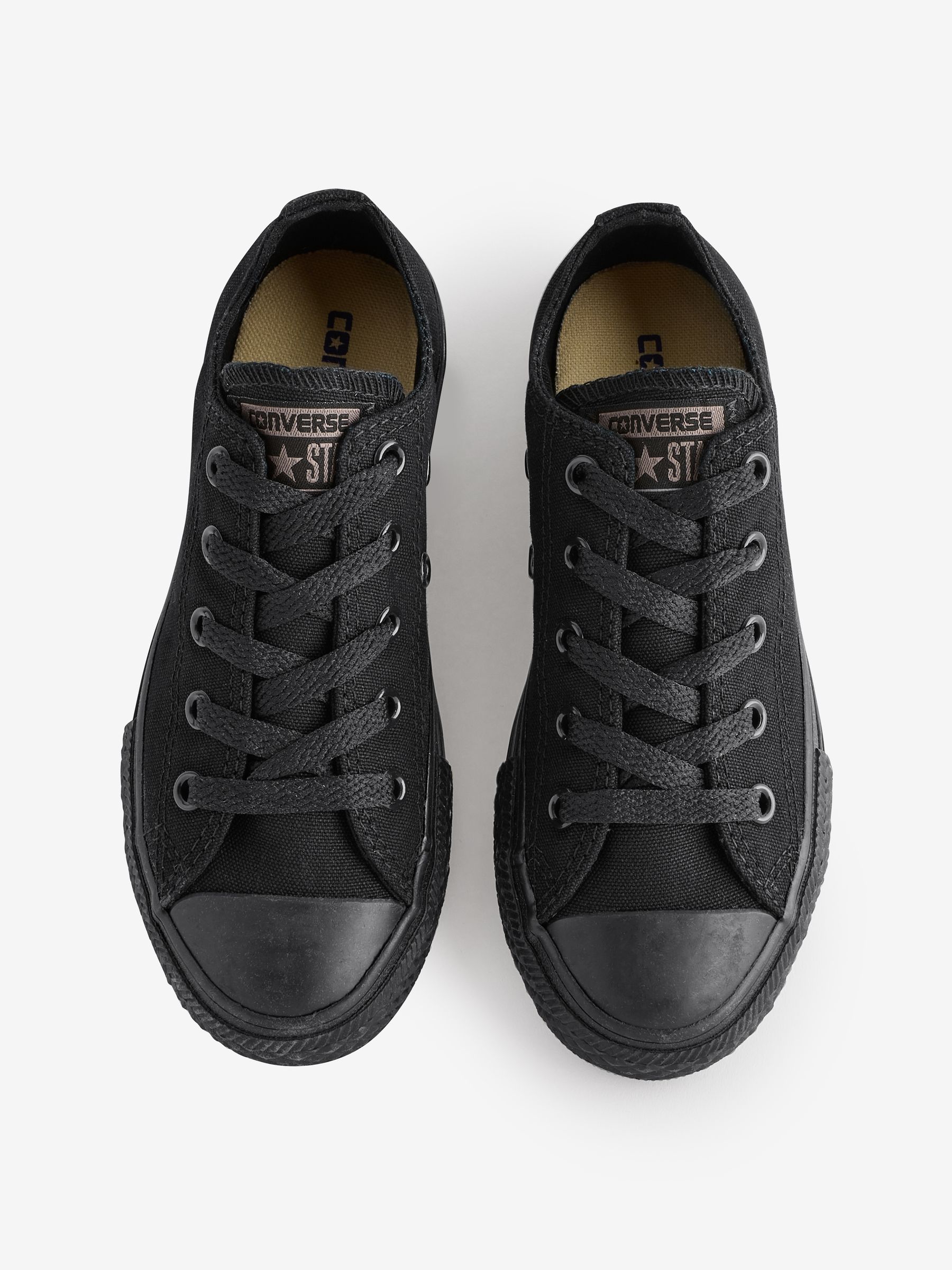 Converse Black Chuck Taylor All Star Ox Junior Trainers