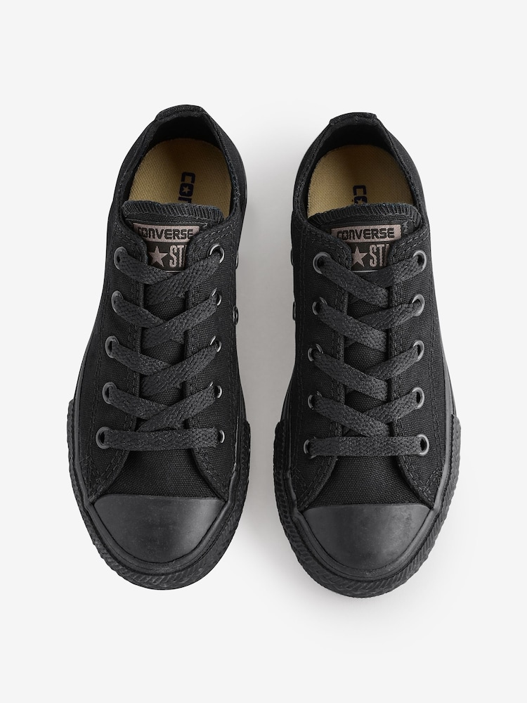 Converse Black Chuck Taylor All Star Ox Junior Trainers - Image 5 of 9
