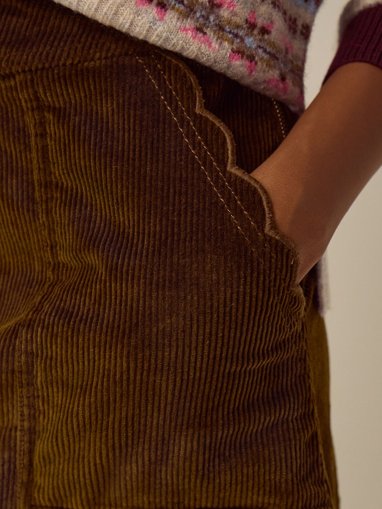 Monsoon Green Malika Corduroy Midi Skirt - Image 4 of 4 Monsoon Green Malika Corduroy Midi Skirt - Image 4 of 4