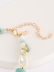 Turquoise Blue Stone Anklet - Image 4 of 4
