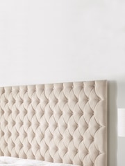 Aspire Furniture Beige Headboard - Image 1 of 2