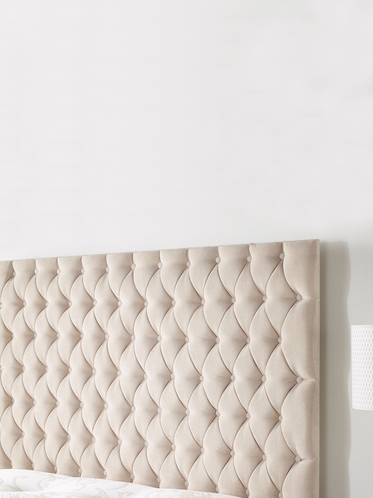 Aspire Furniture Beige Headboard - Image 1 of 2