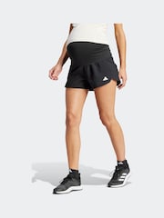 adidas Black Maternity Pacer Woven Stretch Training Shorts - Image 1 of 9