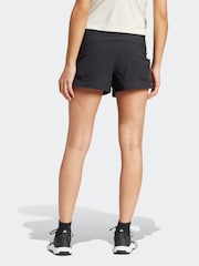adidas Black Maternity Pacer Woven Stretch Training Shorts - Image 3 of 9