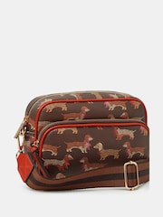 Accessorize Brown Sausage Dog Cross-Body Bag - Image 3 of 3