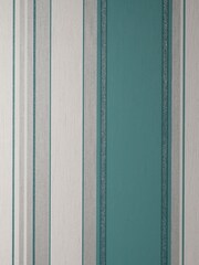 Crown Teal Blue Synergy Stripe Wallpaper - Image 3 of 3