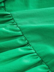 Bright Green Bandeau 100% Cotton Midi Dress - Image 6 of 6