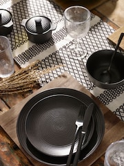 Black Bronx 12 Piece Dinner Set - Image 1 of 4