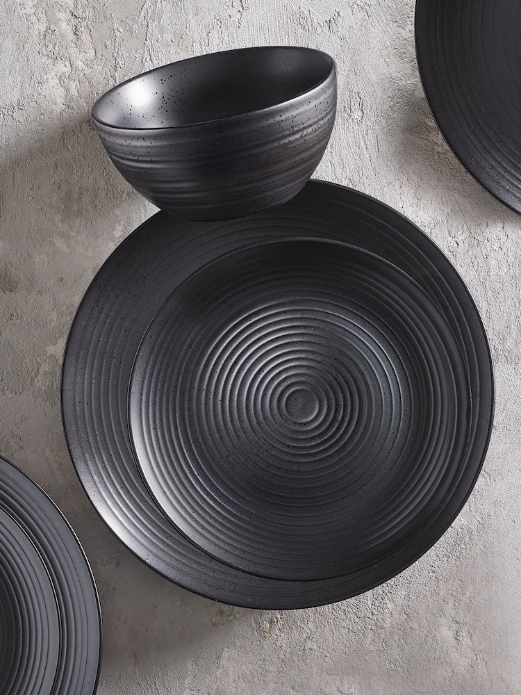 Black Bronx 12 Piece Dinner Set - Image 8 of 8 Black Bronx 12 Piece Dinner Set - Image 8 of 8