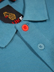 Luke 1977 Teal New Mead Polo Shirt - Image 5 of 5