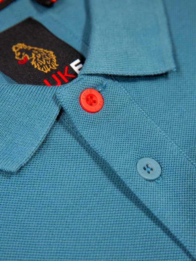 Luke 1977 Teal New Mead Polo Shirt - Image 5 of 5