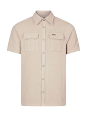 Luke 1977 Cream Lye Cord Shirt - Image 4 of 6