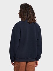 Penfield Blue Mens Quarter Zip funnel Neck Fleece Sweatshirt - Image 2 of 10