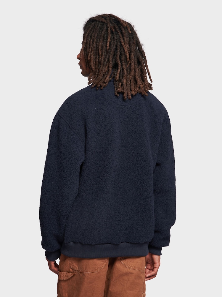 Penfield Blue Mens Quarter Zip funnel Neck Fleece Sweatshirt - Image 2 of 10