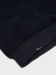 Penfield Blue Mens Quarter Zip funnel Neck Fleece Sweatshirt - Image 9 of 10