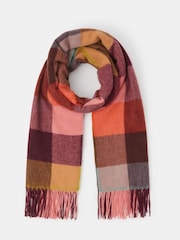 Accessorize Red Sadie Check Blanket Scarf - Image 1 of 1