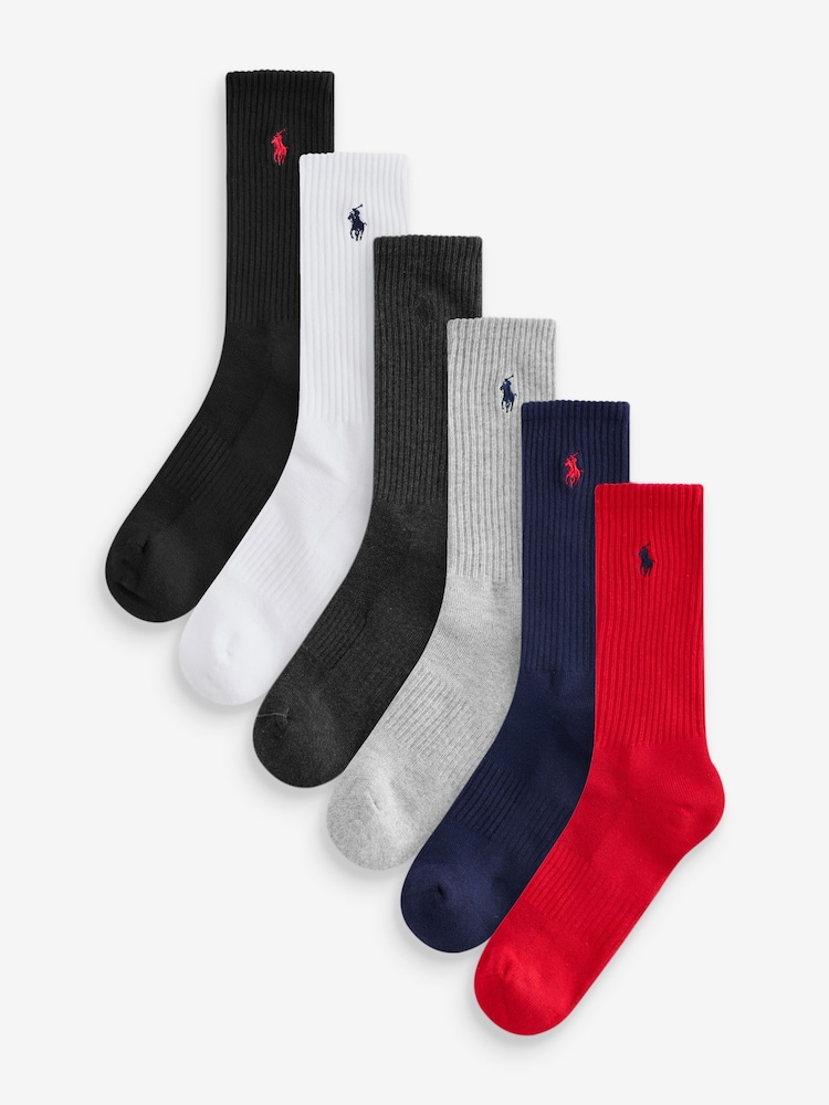 Lot de 6 paires de chaussettes Polo Ralph Lauren Performance - Image 1 de 7