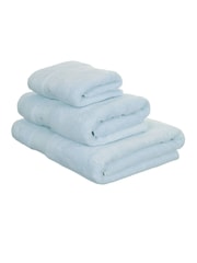 Laura Ashley Seaspray Blue Luxury 100% Cotton Embroidered Towel - Image 2 of 2